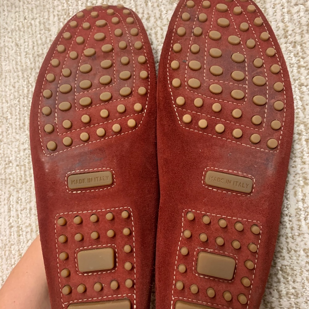 10 red suede loafers faconnable - Picture 7 of 9